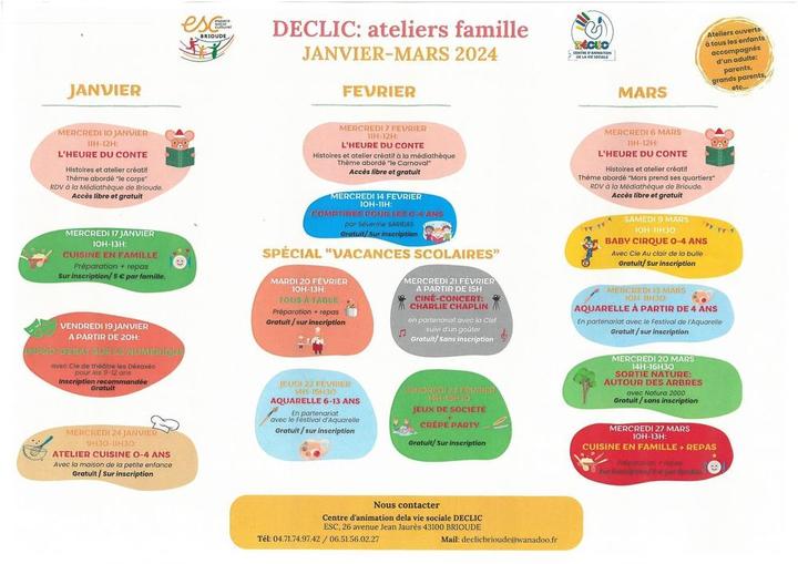 Ateliers famille